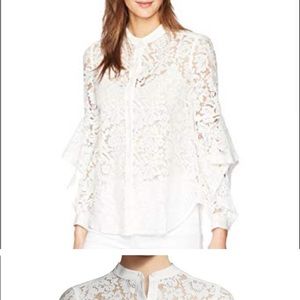 BCBG lace blouse size medium